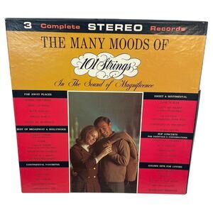 Vintage 1959 The Many Moods of 101 Strings Sound of Magnificence LP Vinyl Record